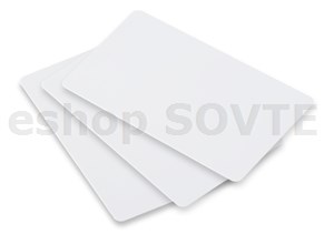 Bílá plastová karta CR-100 82206