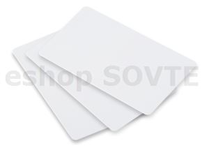 Bílá plastová karta přepisovatelná 82135