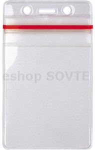 Transparentní visačka z měkčeného PVC ID0016
