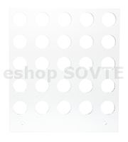 Manuální podavač 12cm - 15/20mm kruh, 5x5=25 děr