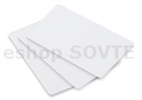 Bílá plastová karta CR-80 82289