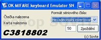 OK MIFARE-READ SN-  Emulátor klávesnice